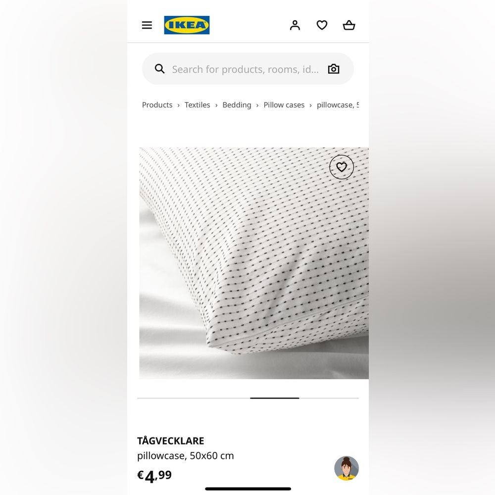 2 IKEA pillow covers